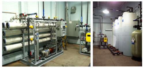 Reverse Osmosis (RO) system with holding tanks